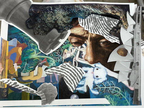 concept for collage painting